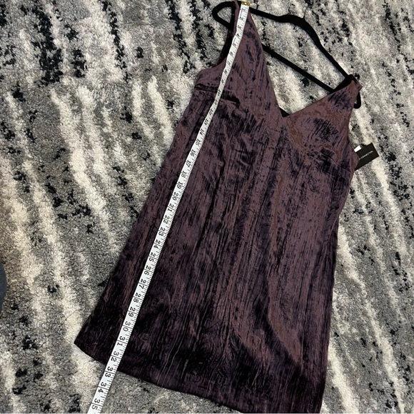 French Connection Theresa Mini Dress Crushed Velvet Purple Haze Size 6 N… - Picture 12 of 12